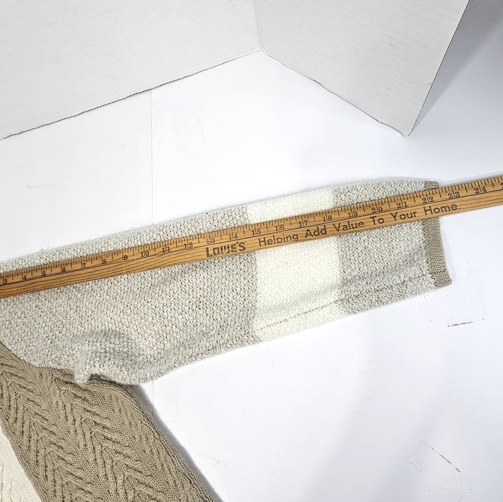 Calvin Klein Beige and Cream Cowl Neck Sweater - Picture 6 of 12